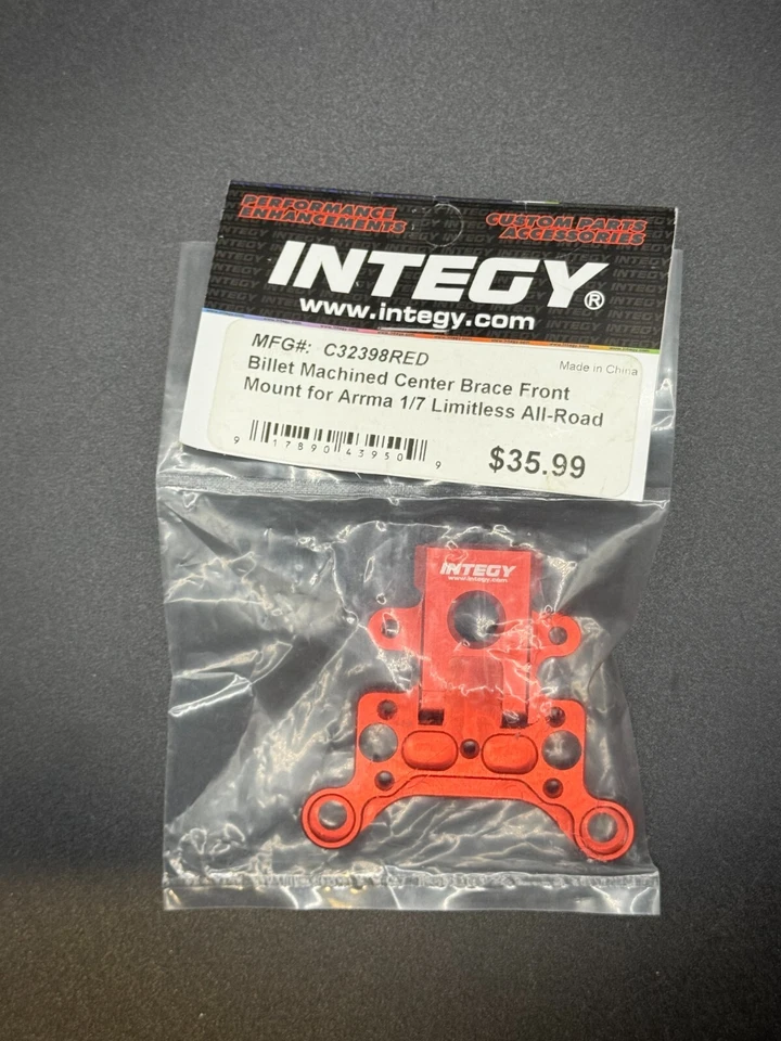 Billet Machined Center Brace Front Mount for Arrma 1/7 Limitless All-Road - Image 1 of 2