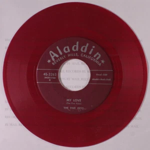 FIVE KEYS: my love / why, oh why ALADDIN 7" Single 45 RPM - Imagen 1 de 2