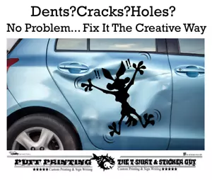 Reparación de abolladuras WileE Coyote Tunes Coche Pared Vinilo Pegatinas Calcomanías Niños Cocina Habitación - Imagen 1 de 3