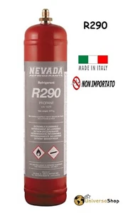 GAS REFRIGERANTE R290 PROPANO BOMBOLA 370 GR FRIGORIFERI CLIMATIZZATORI - Foto 1 di 1