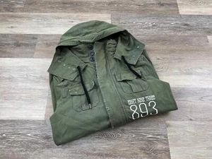 YAKUZA Columbian Military JB 8043  Green Hooded Military Jacket Men's Size Small - Picture 1 of 11