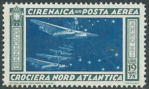 1933 CIRENAICA POSTA AEREA CROCIERA BALBO 19,75 LIRE MNH ** - I37-5 - Picture 1 of 1