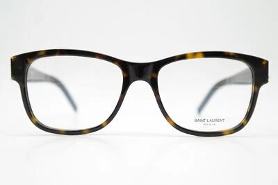 Lunettes Saint Laurent SL M132 Marron Argent Ovales Monture De Lunettes Neuves - Photo 1/4