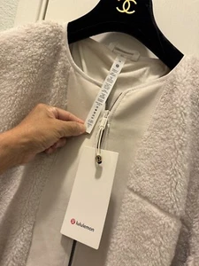 LULULEMON LUON LOGO SOFT PLUSH SHERPA POLARTEC WARM FLEECE SWEATSHIRT JACKET NWT - Picture 1 of 17