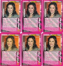 6x Madonna Top Trumps Specials Smash Hits Pop Stars 2 (2003)