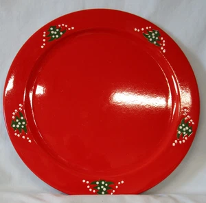 Waechtersbach Red Christmas Tree Buffet Plate 12 1/4" - Picture 1 of 5