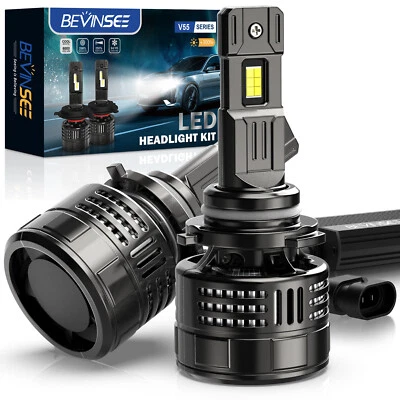 Bevinsee 9006 HB4 LED Headlight Bulbs Hi/Low Beam Light 40000LM 150W High Power - Image 1 of 4