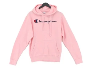 CHAMPION Authentic Athletic Wear Girls Size Small Pink Logo Hoodie - Picture 1 of 7