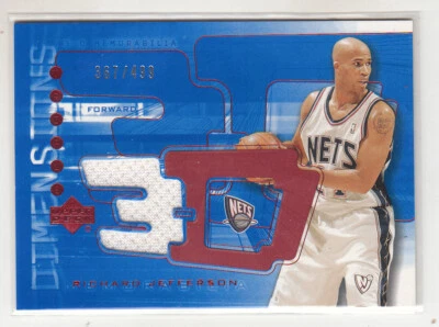 RICHARD JEFFERSON 2003-04 Upper Deck Triple Dimensions 3-D Shooting Shirts #3DS7 - Image 1 of 2