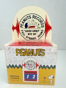 Peanuts Records "Good Grief" Perpetual Calendar Snoopy Comic - Picture 1 of 4