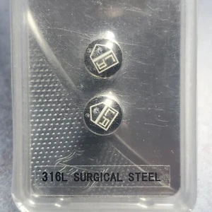 LA Kings - NHL Hockey - Plug Spool - Gauges - Body Jewelry - 316L Surgical Steel - Picture 1 of 4