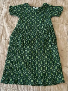 Girls Dress 100% Cotton, Ace & Jig Youth 5Y Emerald Green- Excellent Condition! - Picture 1 of 20