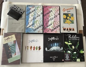 GENESIS VHS & DVD JOB LOT INVISIBLE TOUCH TOUR WITH DOMINO PROMO CD MINT - Picture 1 of 16