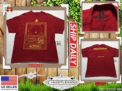 Official Licensed PS2 Playstation 2 Japan Console Tshirt 2018 SIEA Men Large L🔥 — 第 1/4 张图片