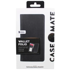 Funda tipo billetera resistente mate para Samsung Galaxy Note 10 Plus - negra - Imagen 1 de 2