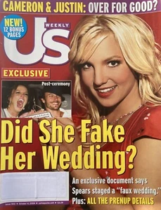 BRITNEY SPEARS October 2004 US Magazine CAMERON DIAZ / JUSTIN TIMBERLAKE - Picture 1 of 1
