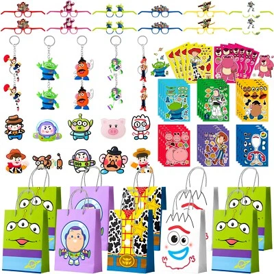 Toy Story Birthday Party Supplies, Party Favors Set -Gift Bags Keychain Stickers - Image 1 of 4