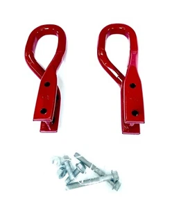 2020-2023 GMC Sierra 2500HD 3500HD Front Recovery Tow Hooks 84196516 RED OEM GM - Picture 1 of 4