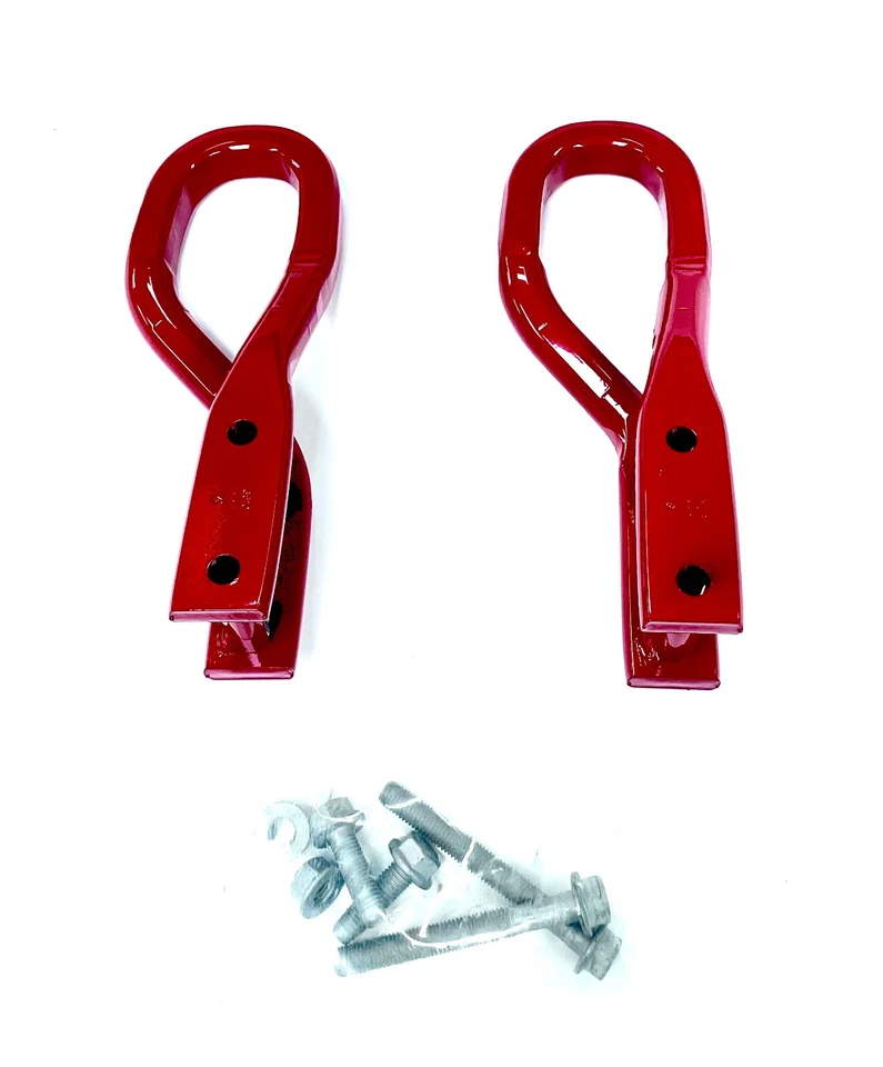 Ganchos de reboque de recuperação frontal 2020-2026 GMC Sierra 2500HD 3500HD 84196516 VERMELHO FABRICANTE DE EQUIPAMENTO ORIGINAL GM - Imagem 1 de 4