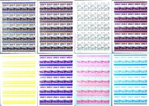 1929 SR Class Z 0-8-0T No.30956 Train Progressive Proof Stamp Sheets x8 Imperf - Picture 1 of 9