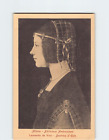 Postcard Beatrice d'Este Leonardo da Vinci Ambrosiana Library Milan Italy Europe