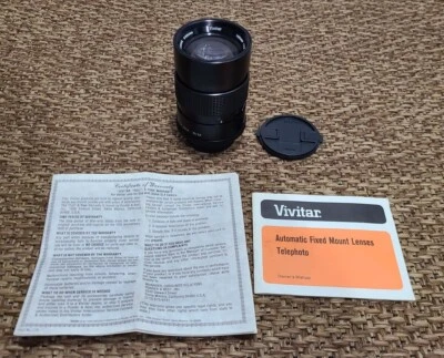 Vivitar 135mm 1:2.8 Auto Telephoto Lens 28703536 55mm M/SR Japan With Lens Caps - Image 1 of 4
