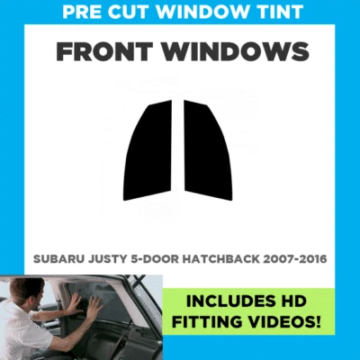 Pre Cut Window Tint For Subaru Justy 5-door Hatchback 2007-2016 - Front Windows - Image 1 of 4