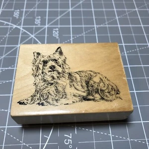 Australian Silky Terrier Gallery Dog Breed Wood mounted Rubber Stamp a - Picture 1 of 5