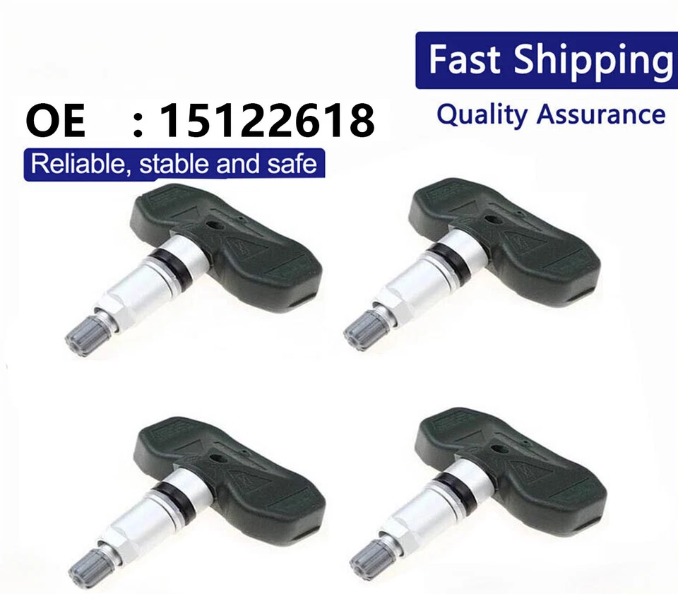 4 PIEZAS SENSOR DE NEUMÁTICOS TPMS 15122618 PARA CHEVY COLORADO GMC CANYON HUMMER H3 H3T/ Foto 1 de 4