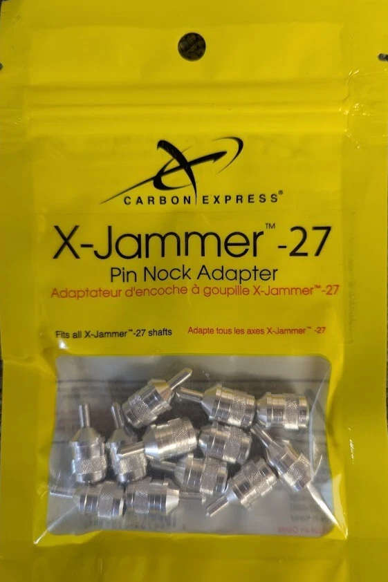 1-- 12pk. Carbon Express  X-Jammer 27 Arrow Pin Nock Adapters! .378 ID 18.5 gr. - Image 1 of 1