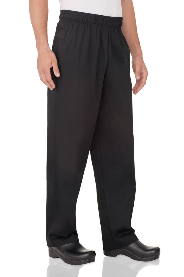 CHEF WORKS DRAWSTRING PANTS BLACK NBBP-000 MEDIUM - Image 1 of 1