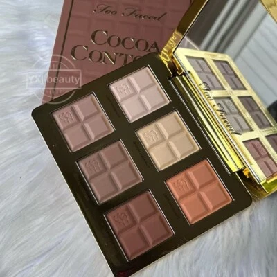 New Too Faced Cocoa Contour Contouring & Highlighting Palette Full Size~Rare - Image 1 of 4