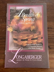 Longaberger Basket Company 1994 A Breath Of Spring Wist Last Catalog Flyer - Bild 1 von 2
