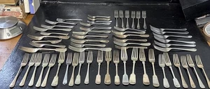 Vintage Job Lot Of Silver Played & Other Forks Cutlery Sold As Seen - Picture 1 of 10