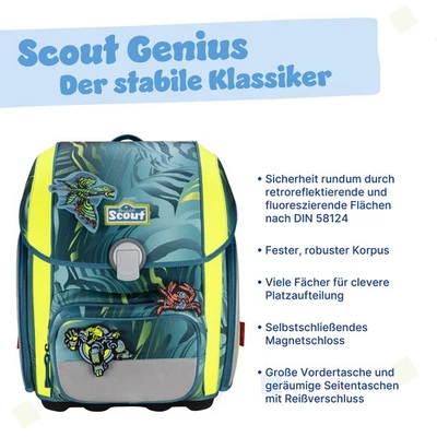 Scout Genius Schulranzen-Set  Action - Bild 1 von 4