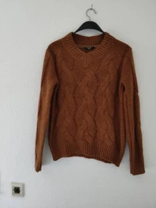 ZABAIONE dicke Pullover Größe M, rotbraun, Zopfmuster - Bild 1 von 8