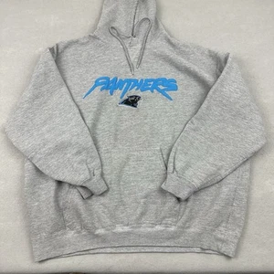Sudadera con Capucha Vintage Carolina Panthers Hombres 2XL Gris NFL Pullover Años 90 XXL - Imagen 1 de 7
