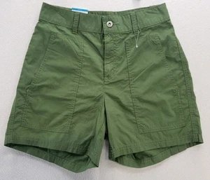Columbia Holly Hideway Washed Out Short Women Size 2 Ins 5”  Regular Fit Green - Picture 1 of 11