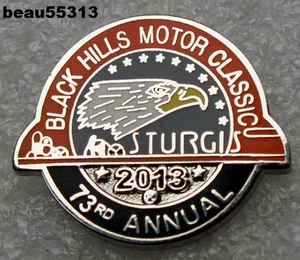 ⭐2013 73rd ANNUAL STURGIS CHAMBER SOUTH DAKOTA  HARLEY RALLY VEST JACKET PIN - Picture 1 of 1