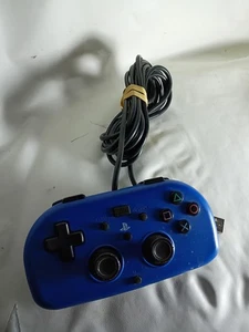 Hori Mini Wired Gamepad PS4 Controller Blau PS4-100U - Getestet Funktioniert - Bild 1 von 8