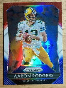 2015 Panini Prizm Prizms Rosso Bianco e Blu #112 Aaron Rodgers - Foto 1 di 2