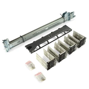 Dell PowerEdge R720 /R730 16B / R820 Upgrade Kit Sliding Rails + Bezel + Caddies - Picture 1 of 4