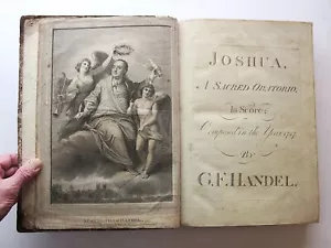 1789 Handel Joshua/Julius Caesar Full Music Scores Arnold ed Apotheosis Frontis - Imagen 1 de 19