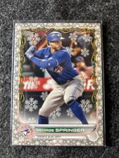 George Springer 2022 Topps Holiday Metallic snowflake