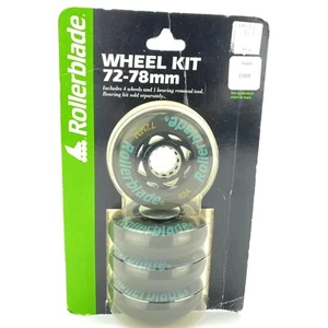 Rollerblade Wheel Kit 72MM 82A Model 11005 for Bravoblade GLX New Old Stock - Picture 1 of 5