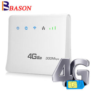 Unlocked 300Mbps LTE SIM Card 4G Wifi Router CPE Mobile Hotspot RJ45 LAN Port