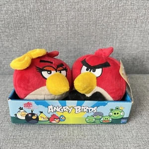 Angry Birds Lets be Lovebirds Plush Set 2011 Commonwealth Valentines Love RARE - Picture 1 of 10