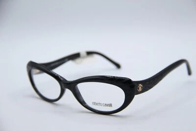 NUEVAS GAFAS ROBERTO CAVALLI D'ARROS 778 001 NEGRAS AUTÉNTICAS DE DISEÑO 53-17 Foto 1 de 4