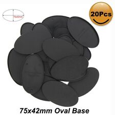 MB875 20pcs Oval Bases 75X42mm Oval Plastic Bases For Miniature Wargames