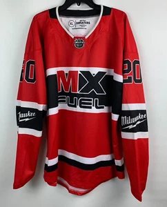 Sport Trikot Shirt MX Fuel Milwaukee rot/schwarz/weiß V-Ausschnitt Langarm Gr. XL - Bild 1 von 6